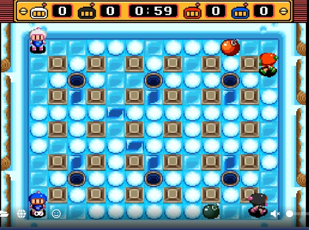 Super Bomberman 2 Multiplayer Gameplay