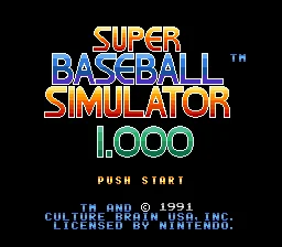 Super Baseball Simulator 1.000