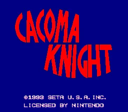 Cacoma Knight In Bizyland